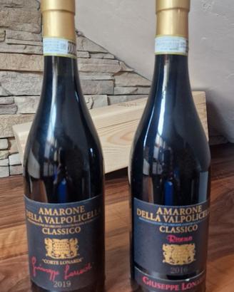 Vino amarone Corte Lonardi riserva 2016 e classico