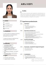 Cameriera/barista/commessa