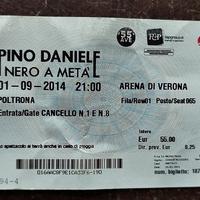 ticket concerto Pino Daniele Arena di Verona 