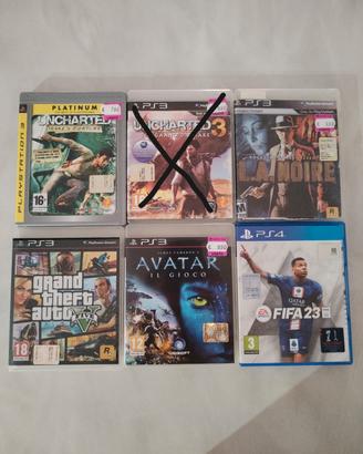 Giochi ps3 e ps4
