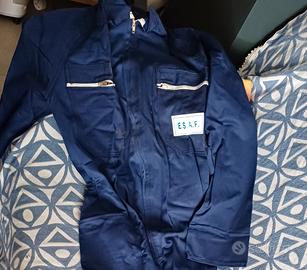 tuta blu da lavoro 