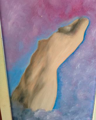 Quadro astratto dipinto a mano
