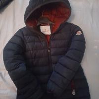 Giubbotto Moncler bimba blu 7-8 anni perfetto