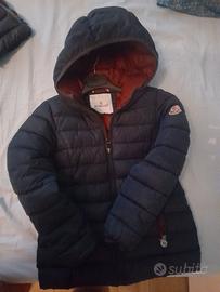 Giubbotto Moncler bimba blu 7-8 anni perfetto