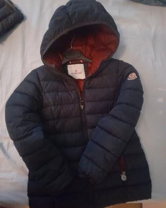 Giubbotto Moncler bimba blu 7-8 anni perfetto