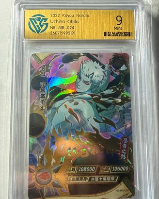 KaYou Naruto 2022 Uchiha Obito grad 9 mint CCGAI