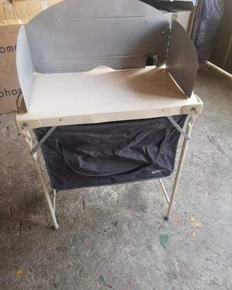 mobiletto cucina esterno campeggio