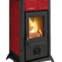 STUFA LEGNA GHISA CERAMICA TOP FIERA ESPOSIZIONE