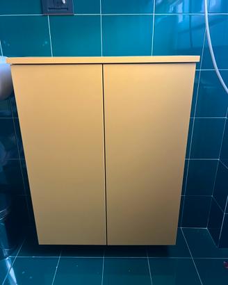 MOBILETTO BAGNO GIALLO 60x25xh100