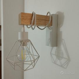 4 APPLIQUE RUSTICA IN LEGNO