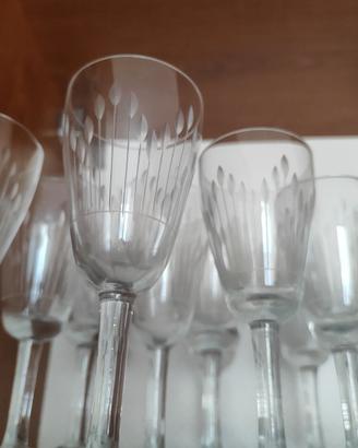 Bicchieri misti di cristallo Boemia