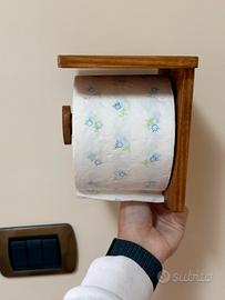 Porta carta igienica in kegno fatto a mano