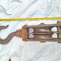 paranco doppia puleggia , bozzello nautico