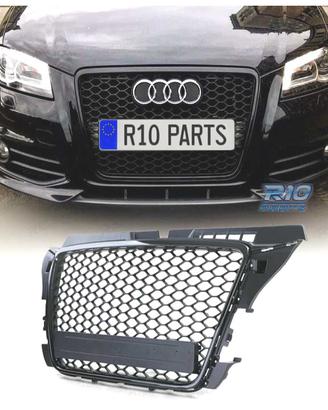 GRIGLIA AUDI A3 8P 08-12 LOOK RS3 NERO LUCIDO