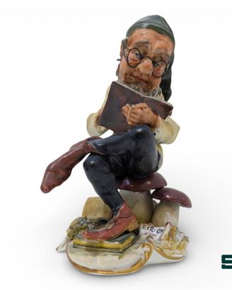 CAPODIMONTE SCULTURA ELFO LETTORE