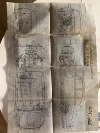 Lotto 14  spaccati tecnici auto capital anni 80