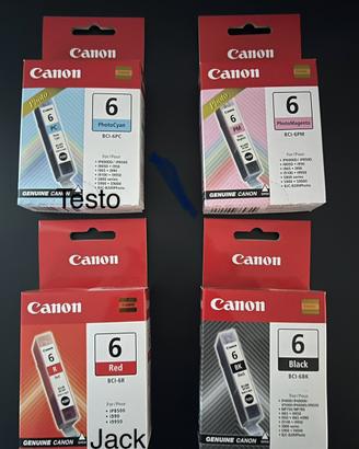 4 cartucce originali Canon