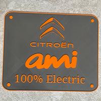 Targa per Citroen Ami 100% Electric - Arancione 