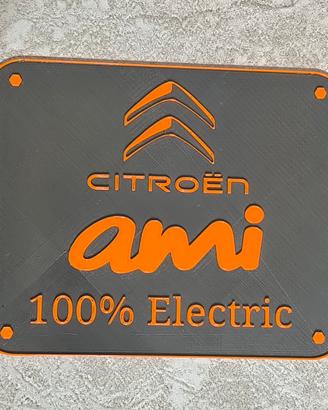Targa per Citroen Ami 100% Electric - Arancione 