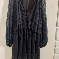 Abito corto nero Zara Tg M