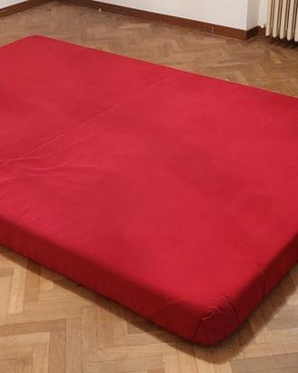 Materasso in gomma piuma +  rivestimento  lenzuola