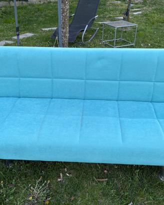 Divano letto moderno color turchese