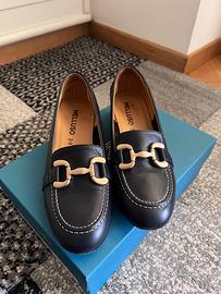 Mocassini blu melluso donna