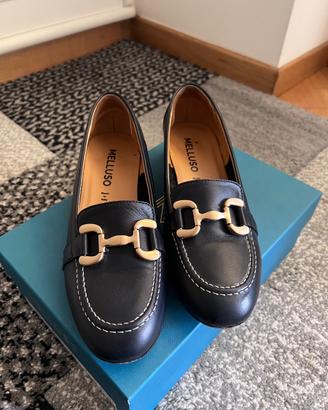 Mocassini blu melluso donna