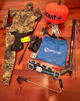 Set pesca subacquea Muta + accessori