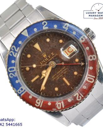 ROLEX GMT Master 6542 OCC “Pussy Galore” gilt brow