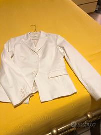 Giacca elegante donna bianca taglia 46