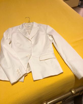 Giacca elegante donna bianca taglia 46