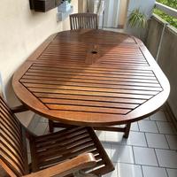 Tavolo da giardino in Teak con 6 sedie