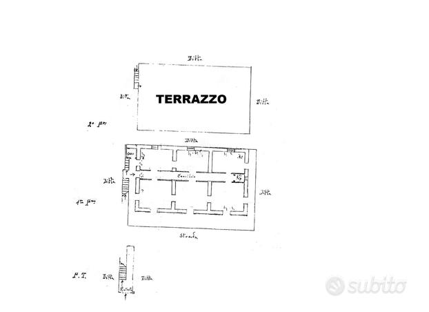 S.m.la stella:semindipendente 140 mq con terrazzo