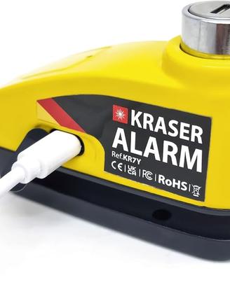 KRASER KR7Y Antifurto Moto Blocca Disco con Allarm