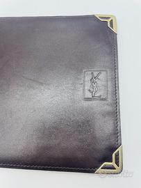 Portafoglio vintage Yves Saint Laurent in pelle