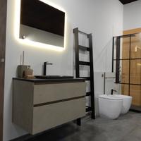 Mobile bagno sospeso con top nero - Negozio