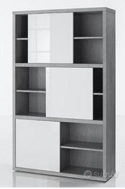 Libreria con tre ante scorrevoli