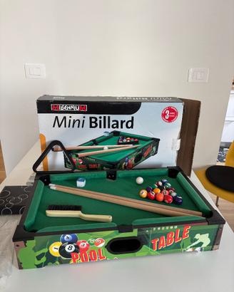 GIOCO MINI TAVOLO BILIARDO 15 PALLE BALL BILLARD