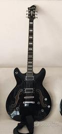 Hagstrom Viking Deluxe Baritone BK