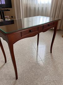 Scrivania/ Consolle in legno arte povera