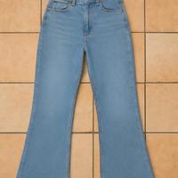 Jeans, zampa, donna, moda