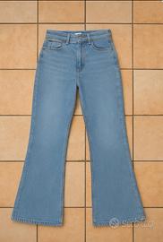 Jeans, zampa, donna, moda