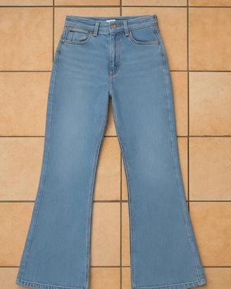 Jeans, zampa, donna, moda