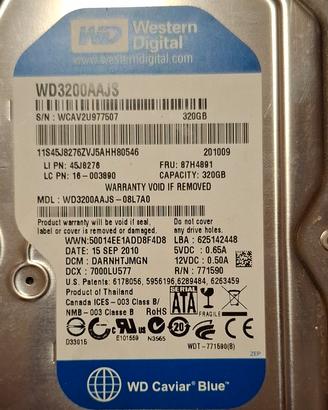 Western Digital WD Caviar Blue 320GB 3,5" SATA II