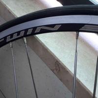 Coppia ruote bici da corsa con cerchi Twin 32