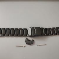 braccialetto orologio pvd nero 21mm