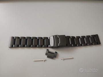 braccialetto orologio pvd nero 21mm