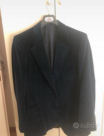 giacca velluto blu YSL uomo