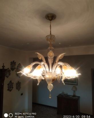 Lampadario vetro di Murano